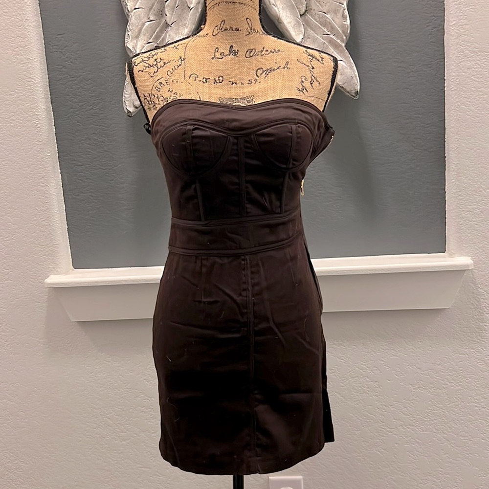 Corset strapless dress